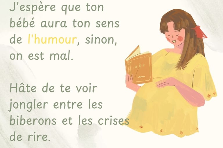 felicitation maman enceinte meilleure amie humour