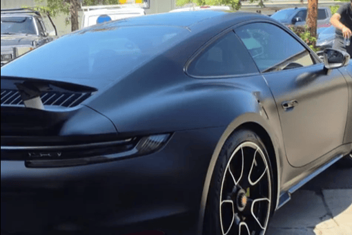 porsche 911 with a Satin Finish
