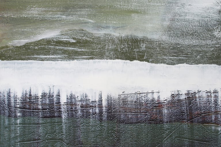 Artiste Jaï - Acrylique sur toile "Rêves décalés numéro 3"  - Collection "Les grands Espaces " 2025