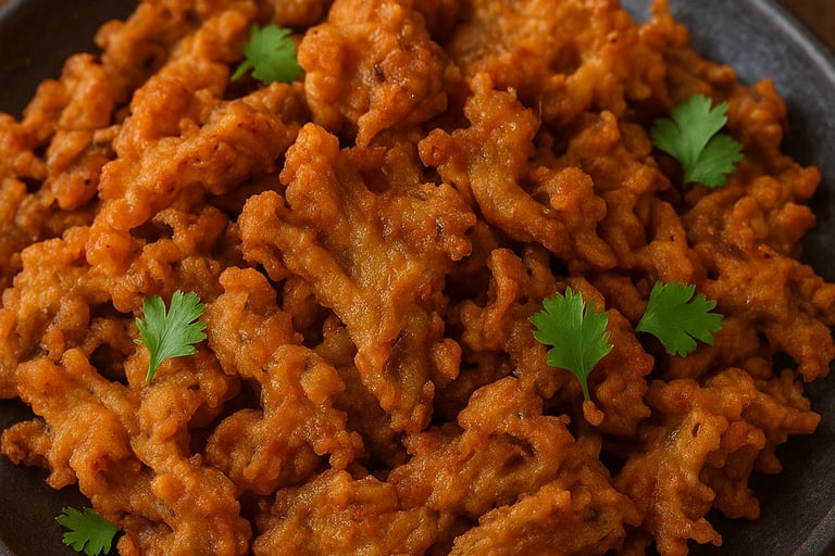 Crispy Oyster Mushroom Fry (Indian Style Pakoda)