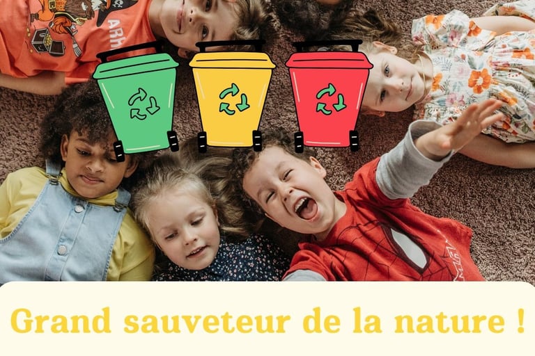 slogan humour affiche de recyclage enfant jeune