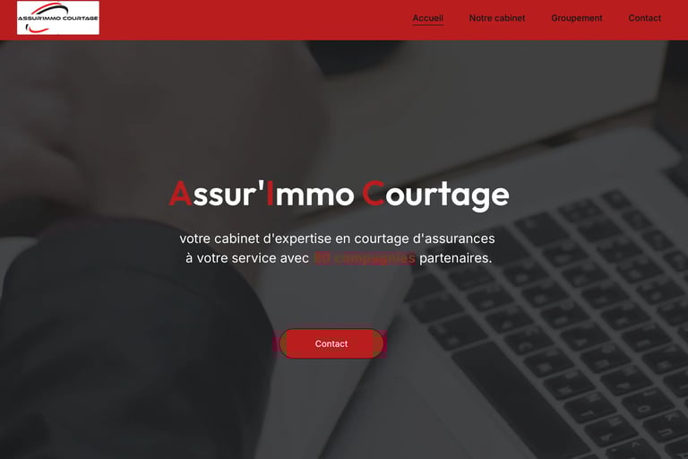 Site vitrine professionnel conçu par l’agence web Solufy à Montpellier
