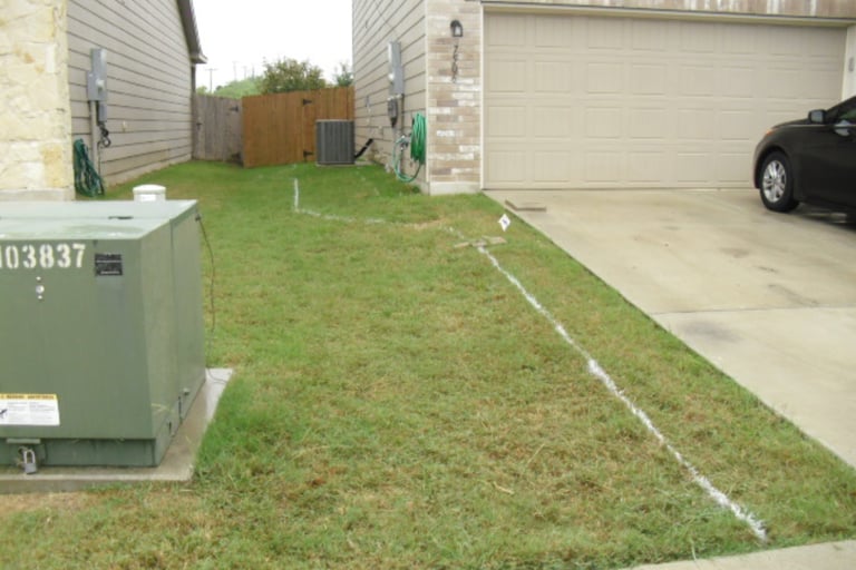 Before decomposed granite walkway 
