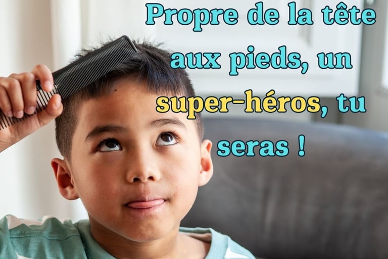 slogan affiche hygiene corporelle enfant