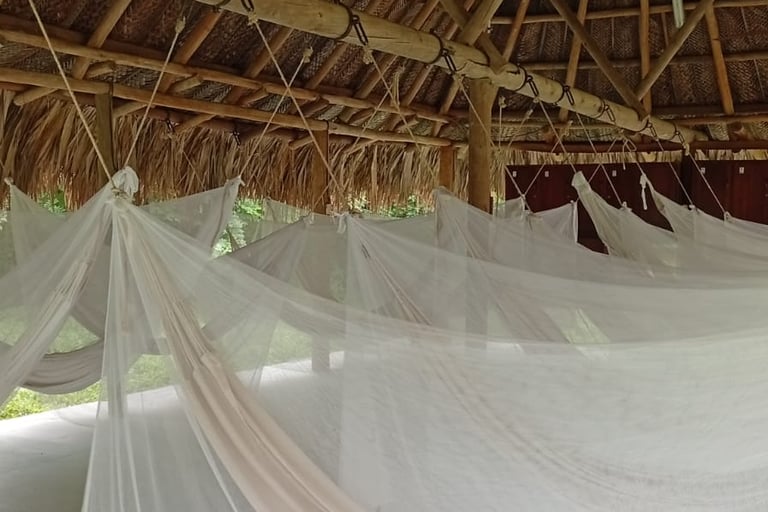 Campeggio con amache nel Parque Nacional Tayrona