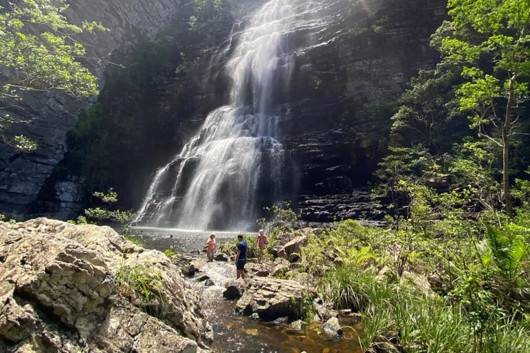 Great pool to swim in at the bottom of Swallowtail