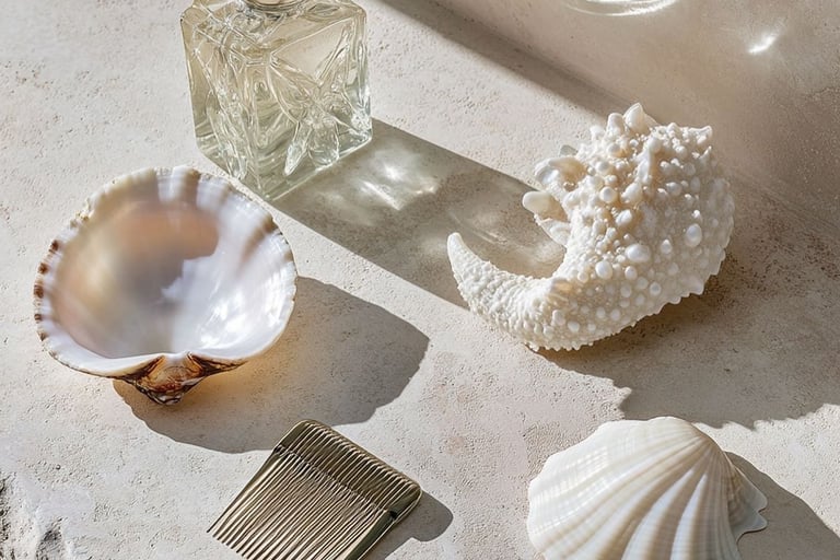 neutral beige mermaid aesthetic