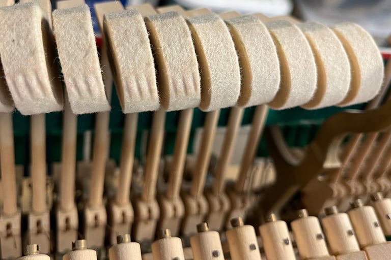 ponçage marteaux piano