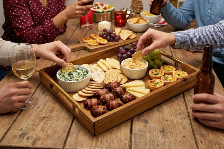 Snazzora large serving tray