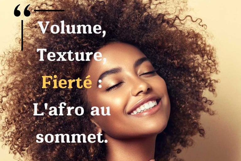 Idee de slogan cheveux afro