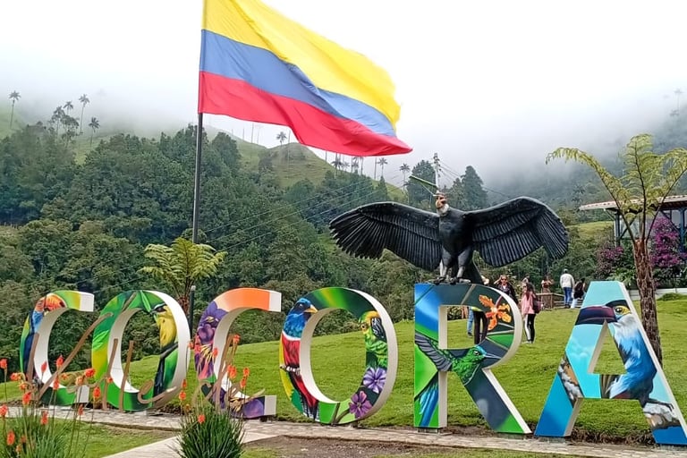 scritta della Valle del Cocora
