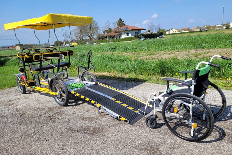 Rampe dépliable intégrée pour facilité l'accès