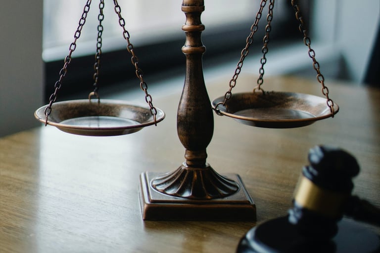 legal scales and gavel.  Attorneys