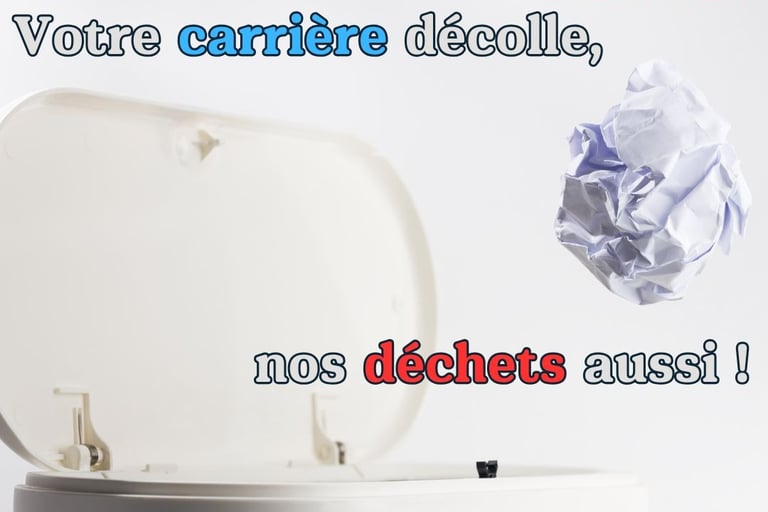 slogan humour affiche tri de dechets entreprise