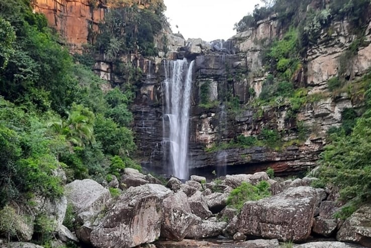 Push Falls seem to come straight out of a rock