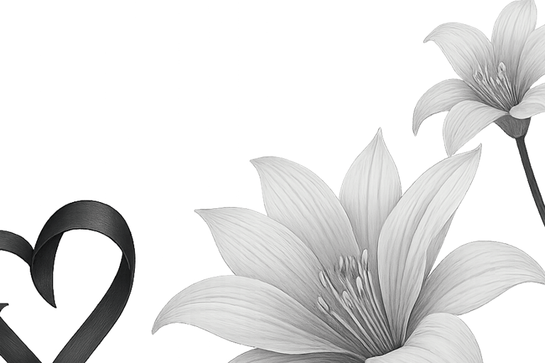 lilies ai generated - for in loving memory