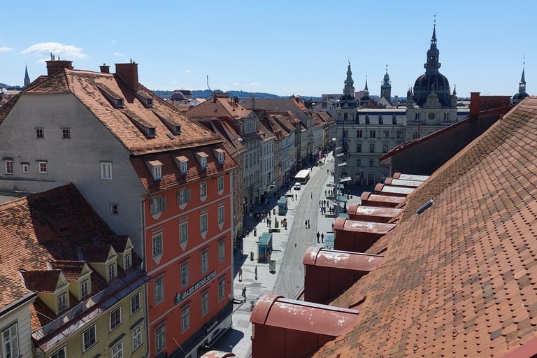Aussicht auf Graz vom Café Freiblick