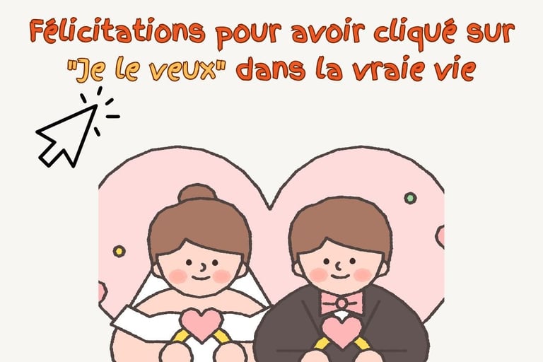 phrase carte felicitation mariage humour