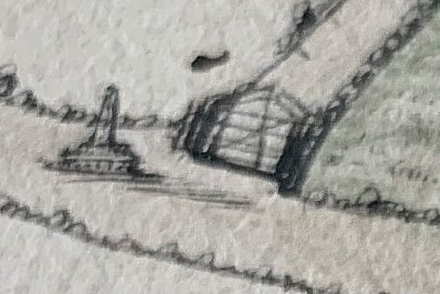 Sketch of the Bredon Obelisk, 1810