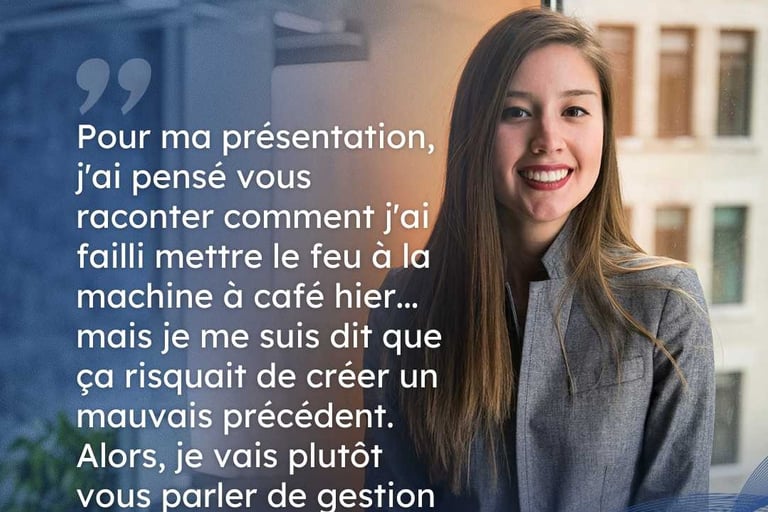 Exemple de texte original pour se présenter avec une anecdote amusante