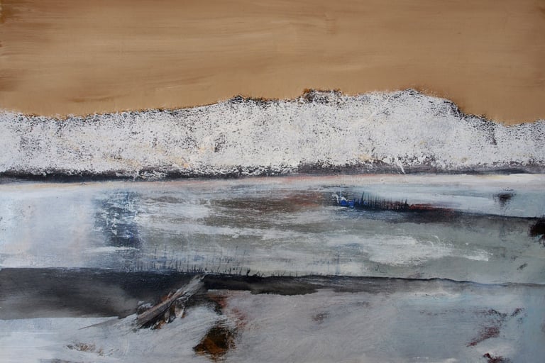 Jaï - Acrylique sur toile "Indien" 80x60cm - VENDU - Collection "Les grands Espaces " 2025