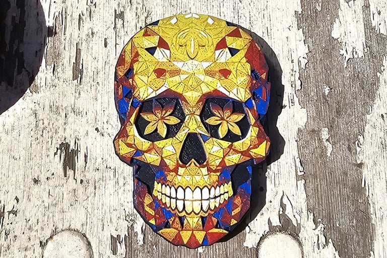 Geometric Skull Magnetic Bottle Opener