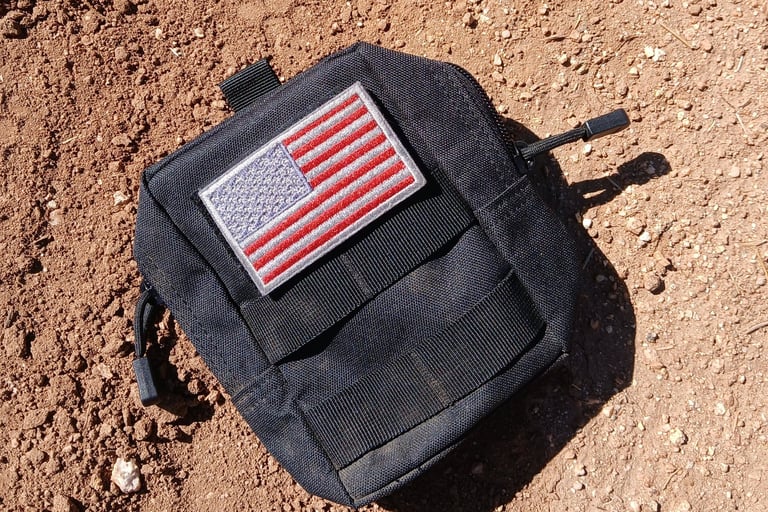 molle pouch used for mtb back pack add on for tools snacks