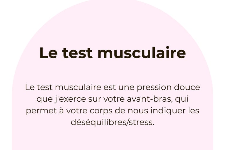 Le test musculaire - Amélie Maguerez Kinésiologie