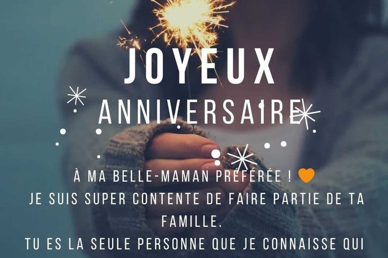 carte de bon anniversaire pour une belle maman avec humour