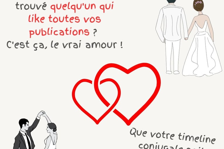 carte humoristique voeux de mariage moderne
