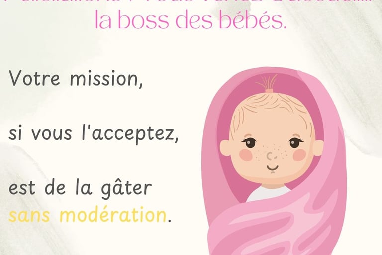 felicitation de naissance humoristique fille