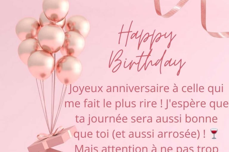 image de joyeux anniversaire a une amie avec humour
