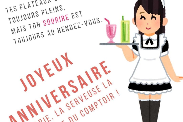 image de joyeux anniversaire Marie avec humour