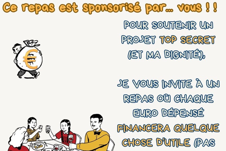 image texte invitation repas payant