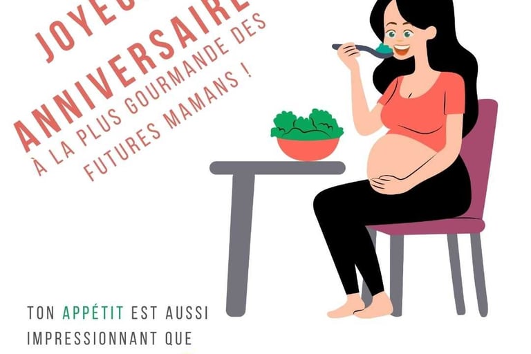 images de joyeux anniversaire pour une femme enceinte avec humour