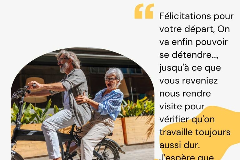 message pour depart retraitre d un superieur humour