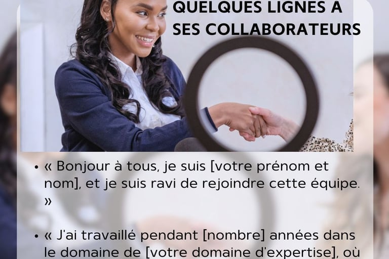 se présenter en quelques lignes exemple