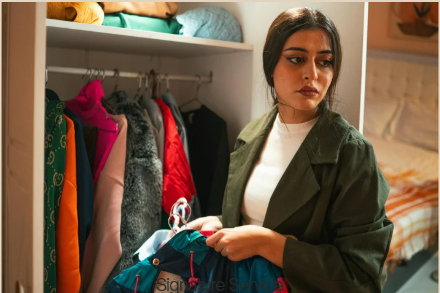 deciding what to keep while starting a closet decluttering process