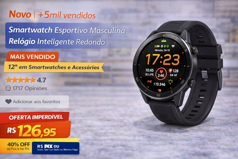 a smart watch with a smart watch on display