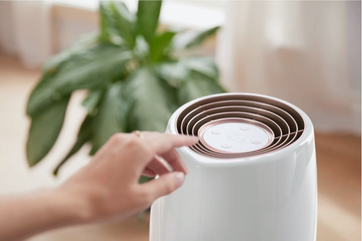 Hygiënische NanoCloud luchtbevochtiger voor een gezonde babykamer