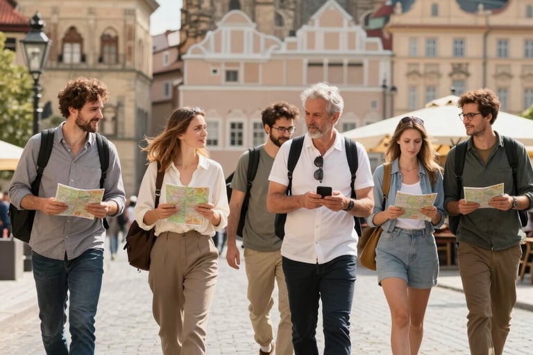 Praga storica, Città vecchia, Quartiere Ebraico e Nove Mesto (Città Nuova)