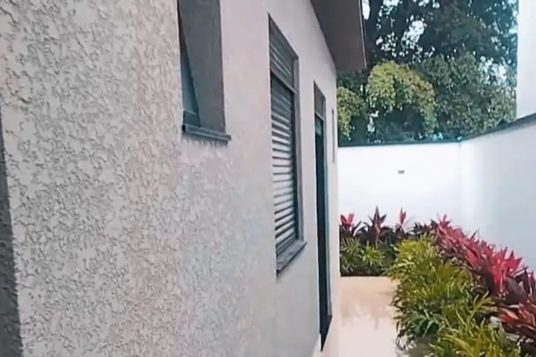 textura projetada casa