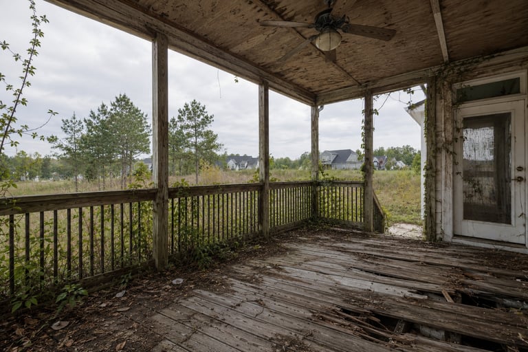 Before Renovation of a Deck Cary NC