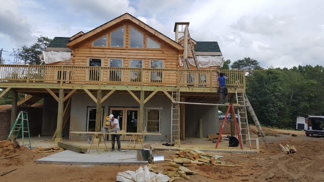 Deck upgrade remodel modern classic insurance claim fire flood makeover restoration greensboro winston burlington