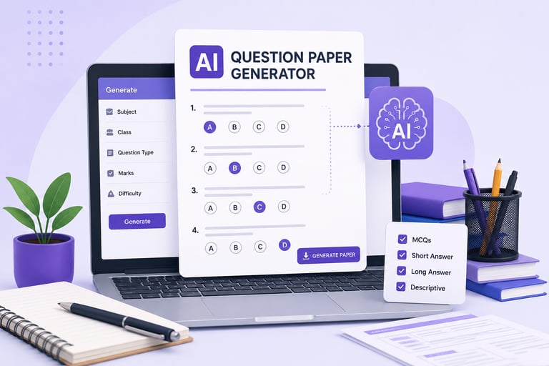 AI Question Paper Generator for teachers and schools