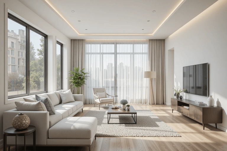 salón moderno luminoso