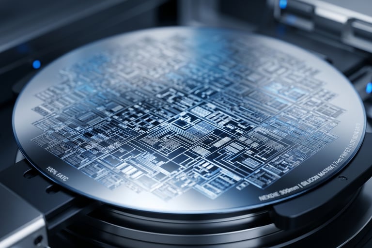 NexDie premium industrial-grade silicon wafer processed by PSMC foundry in Taiwan
