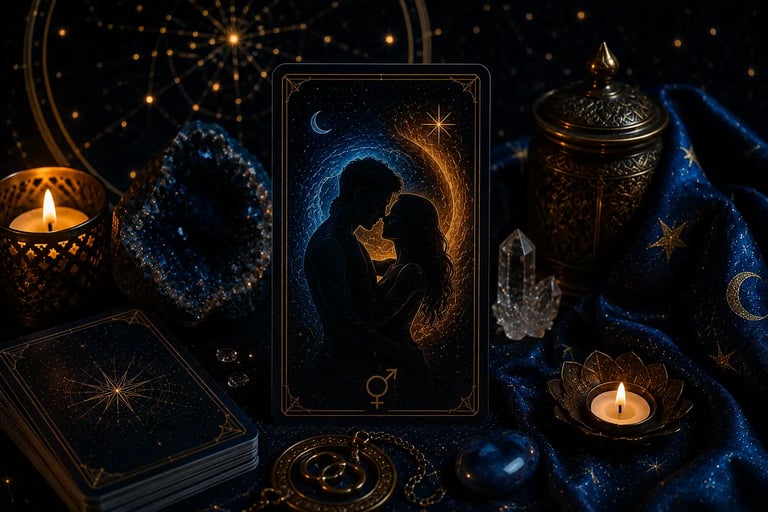 Consulta de Tarot via WhatsApp para análise de compatibilidade íntima do casal