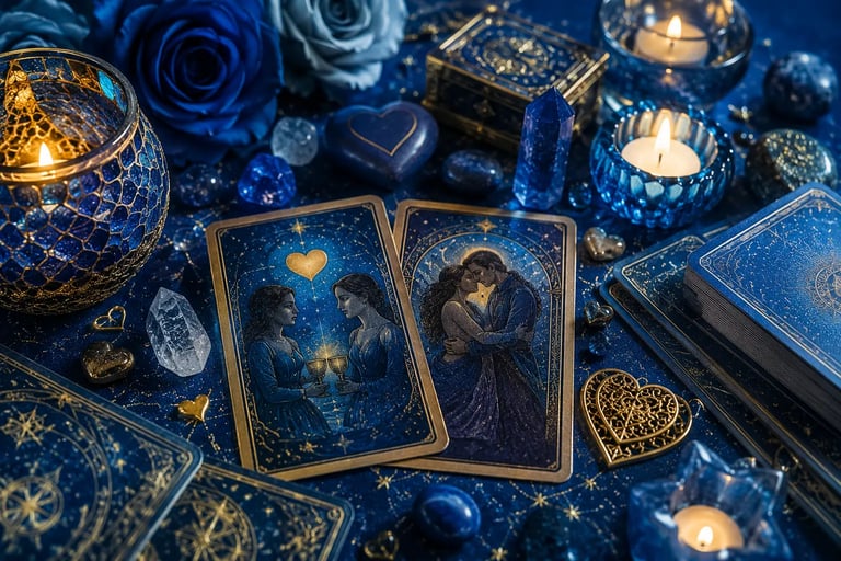 Consulta de Tarot pelo WhatsApp focada em amor e relacionamento, com análise de compatibilidade 
