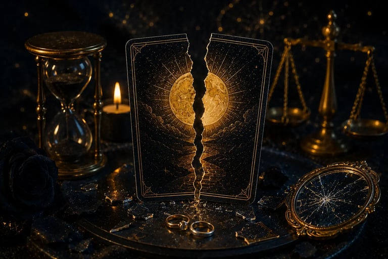 Consulta de Tarot via WhatsApp sobre divórcio e futuro nos relacionamentos